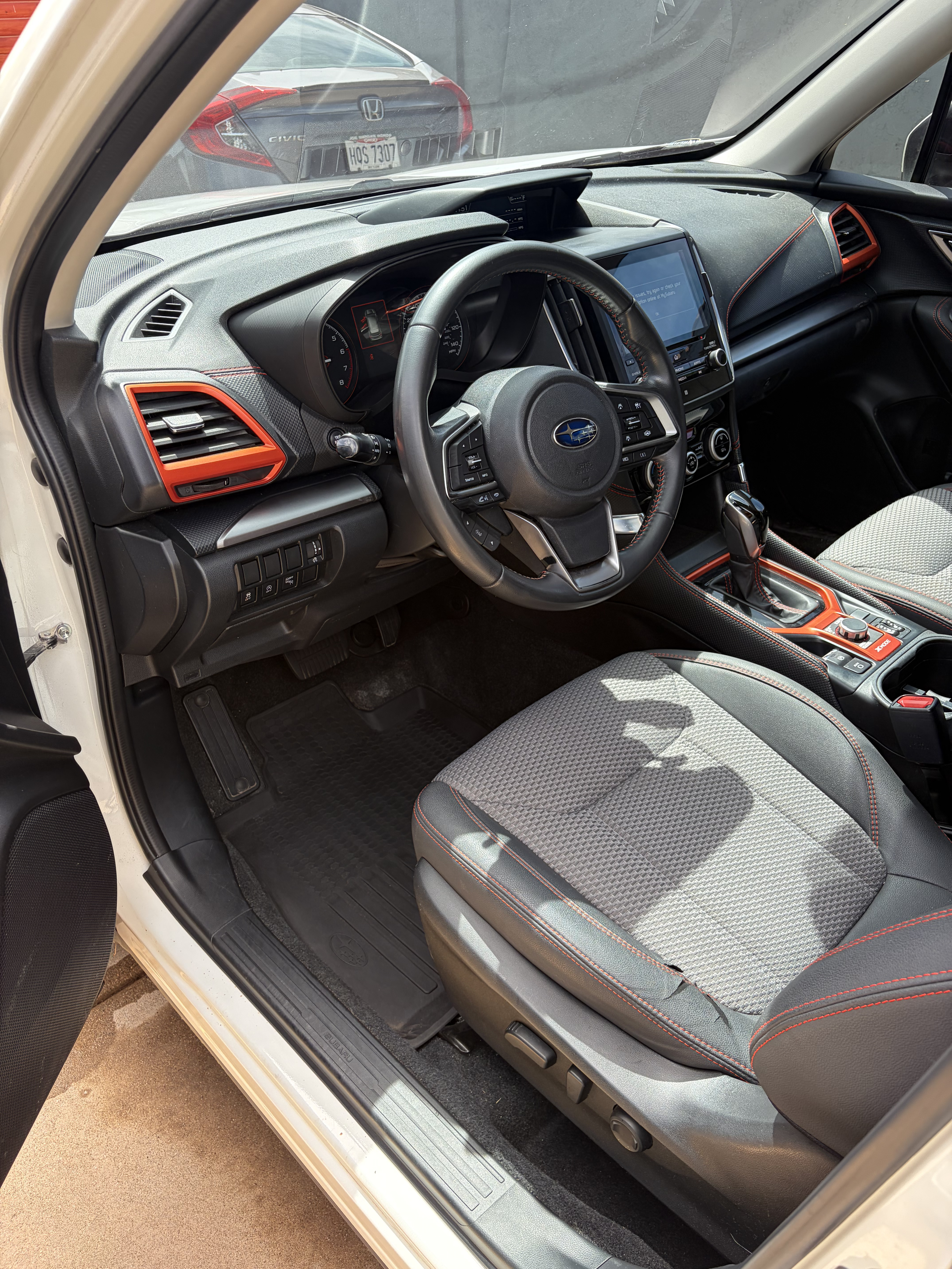 Freshly detailed car interior